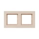 2 - местная рамка, IP44, кремовая, пластик Эпика  UP1-FPI-02-44 EKF