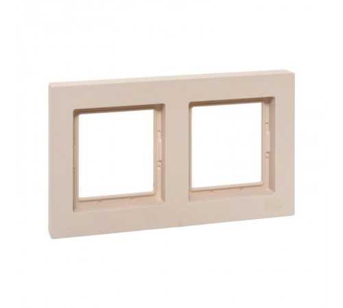 2 - местная рамка, IP44, кремовая, пластик Эпика  UP1-FPI-02-44 EKF