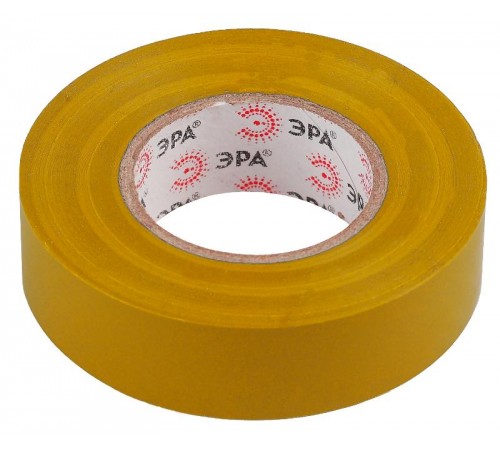 ПВХ-изолента  ЭРА ПВХ-изолента 19мм*20м желтая  C0036543  ЭРА