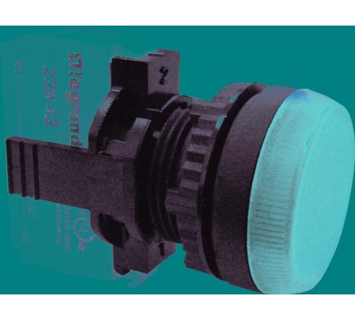 Лампа-индикатор - Osmoz - в сборе - с подсветкой - зеленый - 230 В~  023792  Legrand