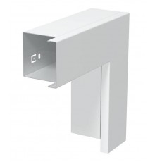 Плоский угол с крышкой кабельного канала LKM 60x60 мм (сталь,белый) (LKM F60060RW)  6249485  OBO Bettermann