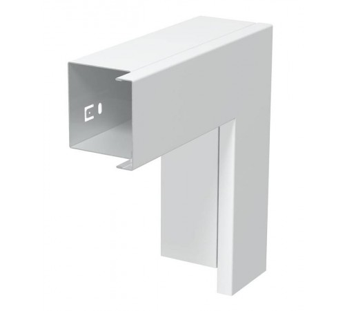 Плоский угол с крышкой кабельного канала LKM 60x60 мм (сталь,белый) (LKM F60060RW)  6249485  OBO Bettermann