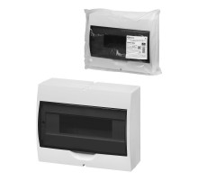 Корпус пластиковый навесной ЩРН-П-12 модулей белый, дымчатая дверца, без шин, IP41  SQ0901-0074  TDM