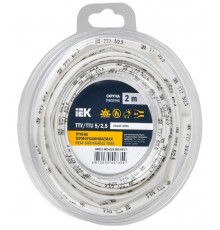 Трубка термоусадочная ТТУ нг-LS 5/2,5 белая (2м/упак) IEK  UDR12-005-D25-002-K01-T  IEK