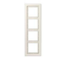 Рамка 4-кратная; слоновая кость LSD984W Jung