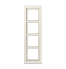 Рамка 4-кратная; слоновая кость LSD984W Jung