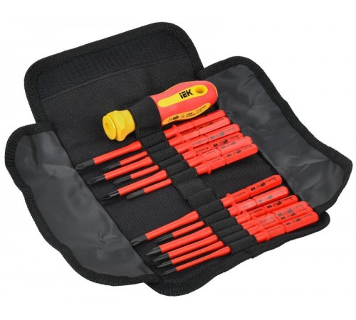  Отвертка диэлектрическая с жалами SLIM 13шт ARMA2L 5  A2L5-NS30-T2-13  IEK