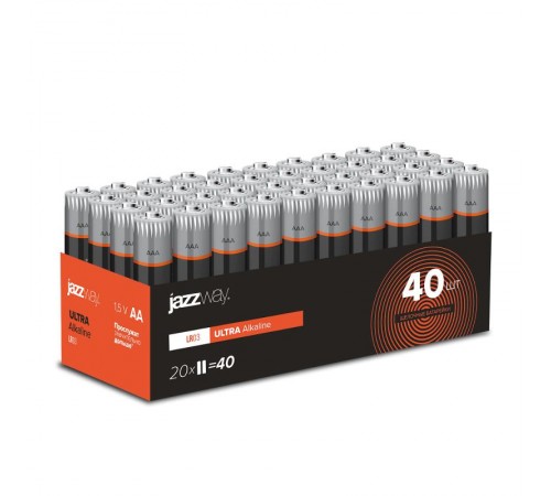 Элементы питания LR03 ULTRA Alkaline Pack-40   ПРОМО ЦЕНА  .5057579  Jazzway