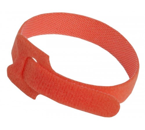 Хомут-липучка ХКл 14х310мм красный (100шт)  UHL10-14-310-100-K04  IEK