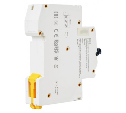 Выключатель автоматический дифференциального тока АВДТ B06S 1P+NP C6 30мА тип AC (18мм) ARMAT IEK  AR-B06S-1N-C06C030  IEK