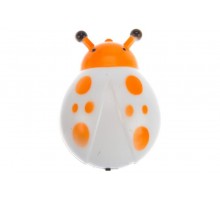 Светильник-ночник "божья коровка" 4LED 1W 230V оранжевый , FN1155  23250  FERON