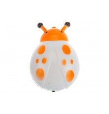 Светильник-ночник "божья коровка" 4LED 1W 230V оранжевый , FN1155  23250  FERON