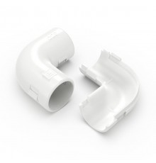 Соединитель угловой разборный белый d20 мм (5шт/550шт уп/кор)  PR13.02451  Промрукав