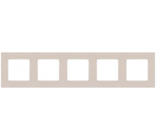 Рамка для розеток и выключателей  Серия 12 12-5205-15 на 5 постов, Классик, перламутр  Б0067794  ЭРА