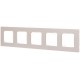 Рамка для розеток и выключателей  Серия 12 12-5205-15 на 5 постов, Классик, перламутр  Б0067794  ЭРА