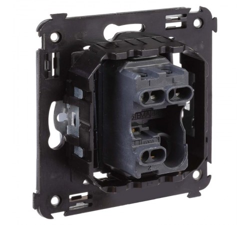 Переключатель одноклавишный в стену, "Avanti", "Закаленная сталь"  4404113  DKC