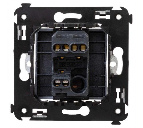 Переключатель одноклавишный в стену, "Avanti", "Закаленная сталь"  4404113  DKC