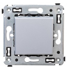 Переключатель одноклавишный в стену, "Avanti", "Закаленная сталь"  4404113  DKC
