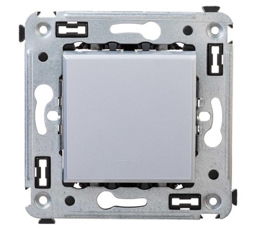 Переключатель одноклавишный в стену, "Avanti", "Закаленная сталь"  4404113  DKC