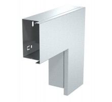 Плоский угол с крышкой кабельного канала LKM 60x100 мм (сталь) (LKM F60100FS)  6248004  OBO Bettermann