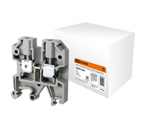 Зажим наборный ЗНИ-4мм2 (JXB35А) серый   SQ0803-0001  TDM