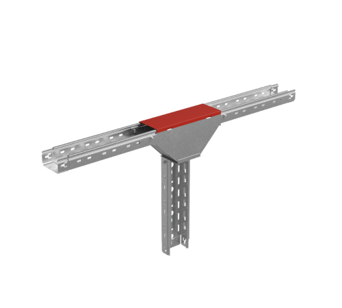 Крышка Т-отвода вертикального 50 мм с разворотом на 90 град "ПЛЮС"  KTDVplus90-50  КМ-профиль