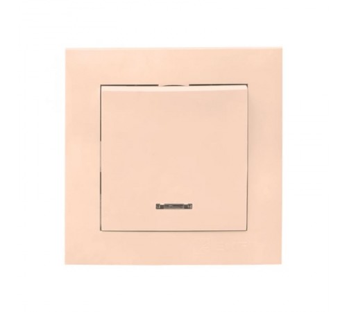 Валенсия выключатель 1-кл. 10А кремовый с индикатором EKF PROxima   EWV10-121-20   EKF