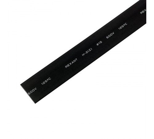 Трубка термоусаживаемая ТУТ 15,0/7,5мм, черная, упаковка 50 шт. по 1м,  55-1506  PROconnect