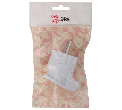 Vx3-W ЭРА Вилка с/з угловая 16A белая (24/480/3840)  Б0039678  ЭРА