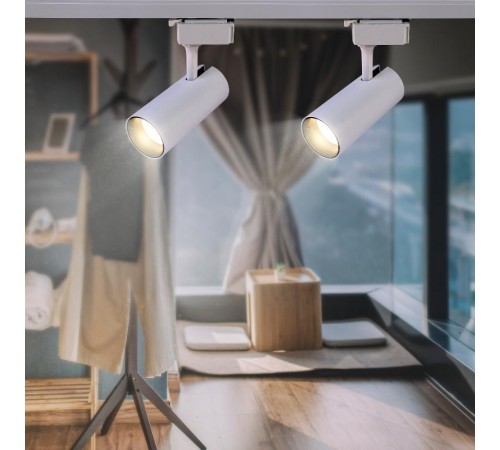 Светильник светодиодный трековый однофазный TR5-10 COB WH 10 ватт 4000К 700Лм белый  Б0049050  ЭРА