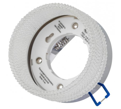 Cветильник встраиваемый под лампу GX53 DK97 CH/TR хром прозрачный  Б0057463  ЭРА