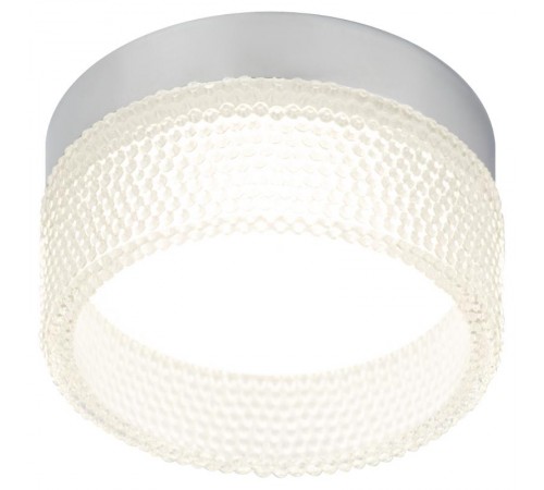 Cветильник встраиваемый под лампу GX53 DK97 CH/TR хром прозрачный  Б0057463  ЭРА