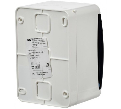 Корпус пластиковый навесной на 4 модуля КМПн-4 IP41 белый TEKFOR Mini  TFM-KP73-N-04-41-K01-K01  IEK