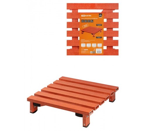 Настил диэлектрический НСД-120, 500 х 500 мм, h=120 мм, стеклопласт., до 50 кВ "ЭкспертЭлектрик"  SQ1028-0693  TDM