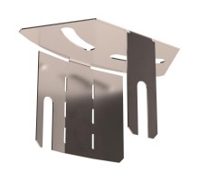 Крышка угла горизонтального изменяемого 0-45 градусов Стандарт INOX (AISI 409) 50  PR16.3665  Промрукав