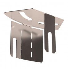 Крышка угла горизонтального изменяемого 0-45 градусов Стандарт INOX (AISI 409) 50  PR16.3665  Промрукав