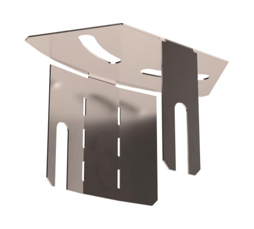 Крышка угла горизонтального изменяемого 0-45 градусов Стандарт INOX (AISI 409) 50  PR16.3665  Промрукав