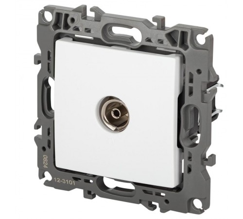 Розетка ЭРА Серия 12 12-3101-01М TV одиночная, белый матовый   Б0065711  ЭРА