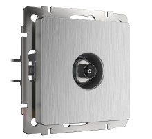 ТВ-розетка оконечная (cеребряный рифленый) W1183009  a051363  WERKEL