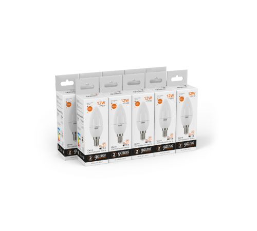 Лампа светодиодная LED Elementary Свеча 12W 880lm E14 3000K  33112  Gauss