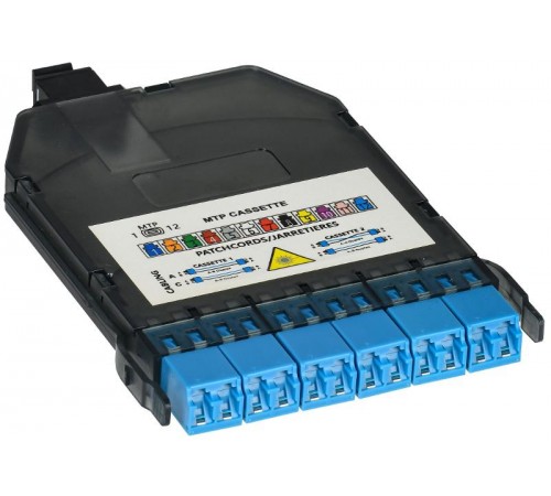 ITK Кассета для кросса выс. пл. OS2 MPOm 6хLC-duplex (12 ОВ)  FCPH-0902-MPOM-012LCD  ITK