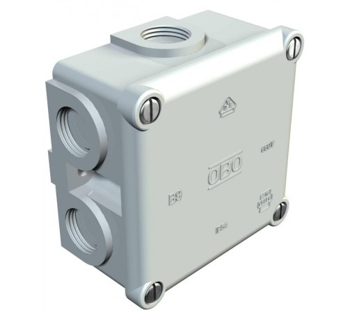 Коробка распределительная B9, 82x82x46 мм, с резьбой (B 9 B M)  2001632  OBO Bettermann