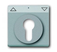 Накладка для механизма 2712/2713 USL, 2722/2723 USL, 2733 USL, поле для надписи, Future/Axcent/Carat/Династия, серебр. алюм.  2CKA001710A3662  ABB