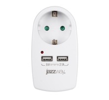 Адаптер AD-1GU USB, заземл.  .5051744  Jazzway