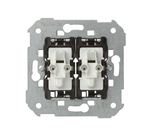 Simon 75 Механизм Выключатель проходной 2-кл с подсветкой, 10А 250В, S82, S82N, S82 Detail  75394-39  Simon