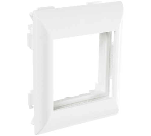 Суппорт с рамкой на 1 пост (45х45) в профиль для кабель-канала 100х50, 105х50  100007S  SPL