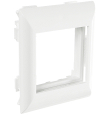 Суппорт с рамкой на 1 пост (45х45) в профиль для кабель-канала 100х50, 105х50  100007S  SPL