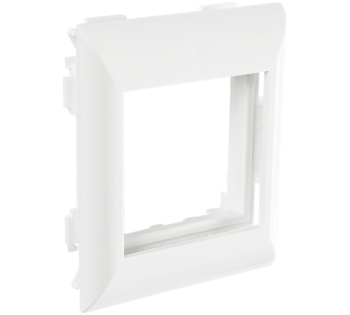 Суппорт с рамкой на 1 пост (45х45) в профиль для кабель-канала 100х50, 105х50  100007S  SPL