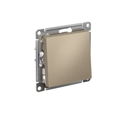 AtlasDesign Шампань Выключатель 1-клавишный сх.1, 10АХ, механизм  ATN000511  SE