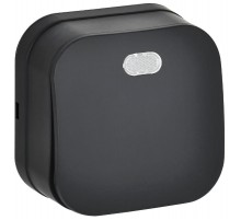 GLORY Выключатель 1-клавишный с индикацией о/у 10А ВС20-1-1-ХЧм черный матовый  EVH11-K02M-10  IEK